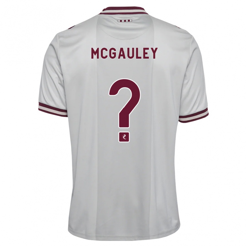 גברים כדורגל Carson Mcgauley #0 לבן בורגונדי הרחק ג'רזי 2026/27