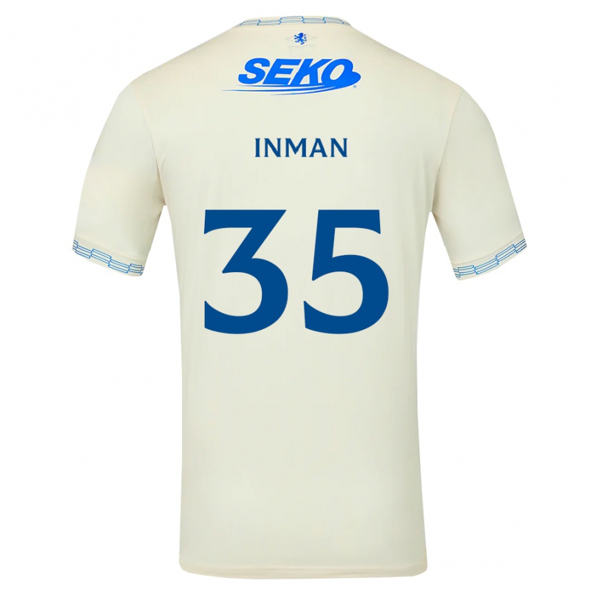 גברים כדורגל לוסי אינמן #35 כחול שמיים עמוק לבן הרחק ג'רזי 2026/27