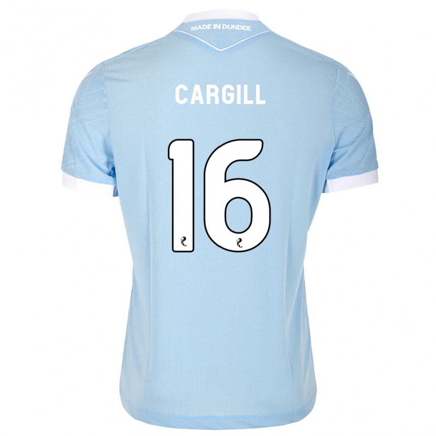 גברים כדורגל Rory Cargill #16 כחול שמיים בהיר לבן הרחק ג'רזי 2026/27