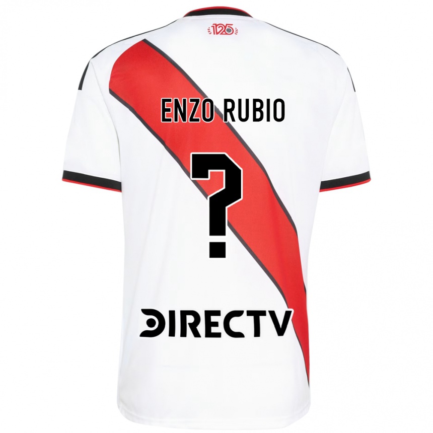 נשים כדורגל Enzo Rubio #0 אדום שחור לבן ג'רזי ביתית 2026/27