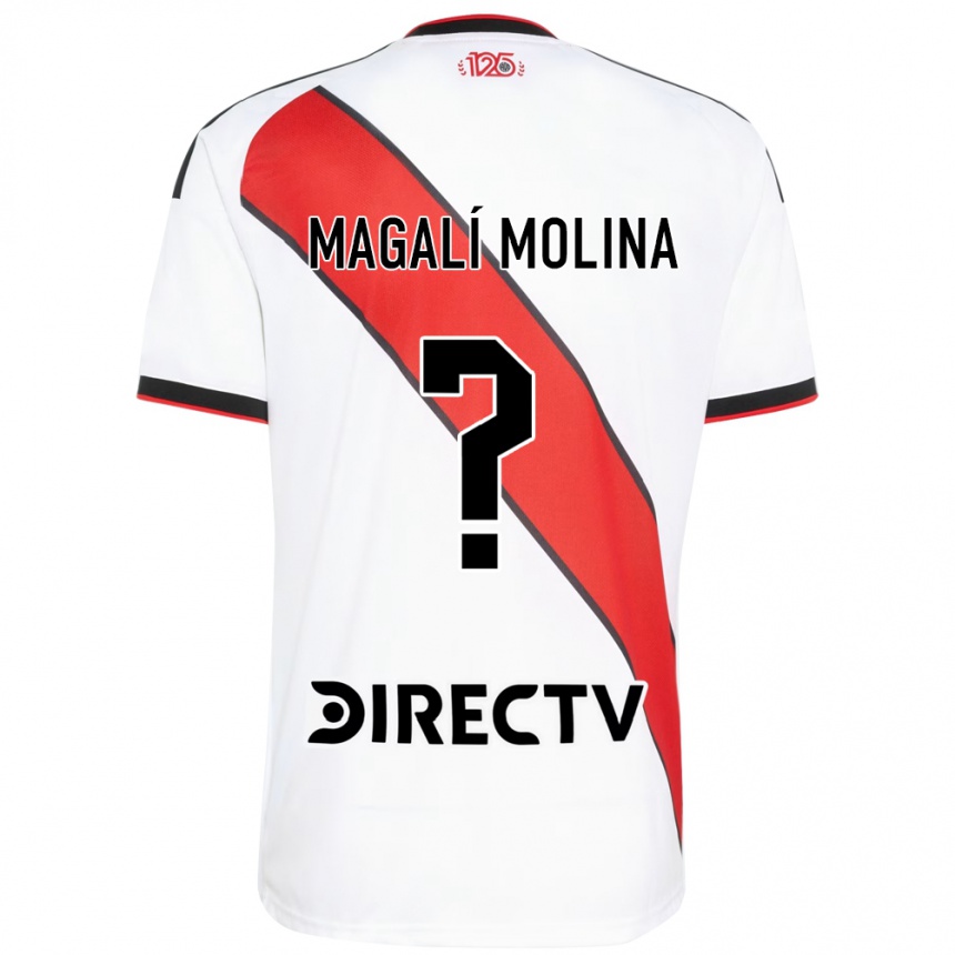 נשים כדורגל Celena Magalí Molina #0 אדום שחור לבן ג'רזי ביתית 2026/27