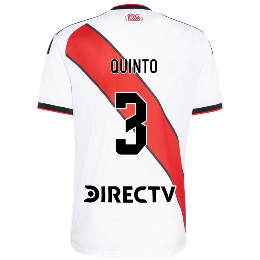 נשים כדורגל Eyder Quinto #3 אדום שחור לבן ג'רזי ביתית 2026/27