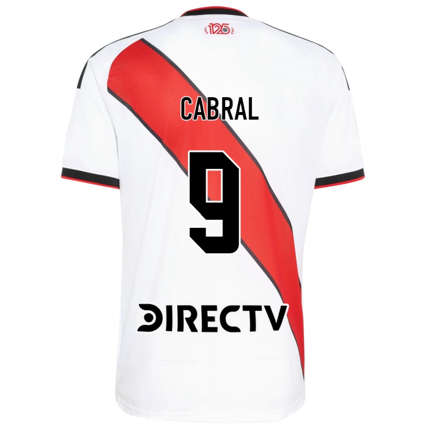 נשים כדורגל Bruno Cabral #9 אדום שחור לבן ג'רזי ביתית 2026/27