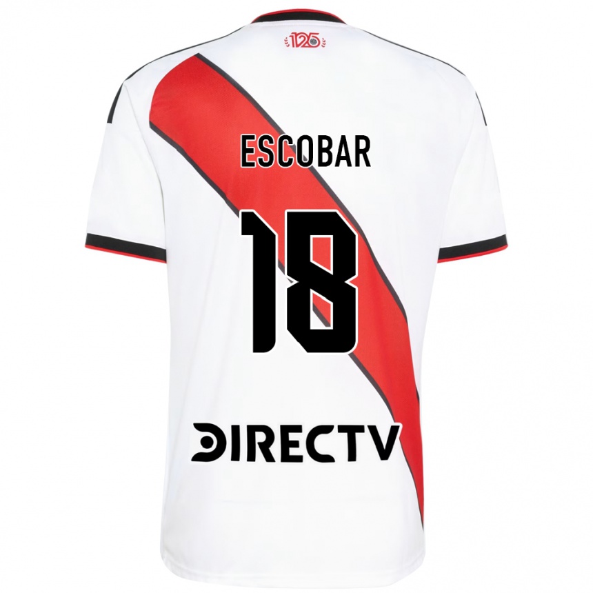 נשים כדורגל Galo Escobar #18 אדום שחור לבן ג'רזי ביתית 2026/27