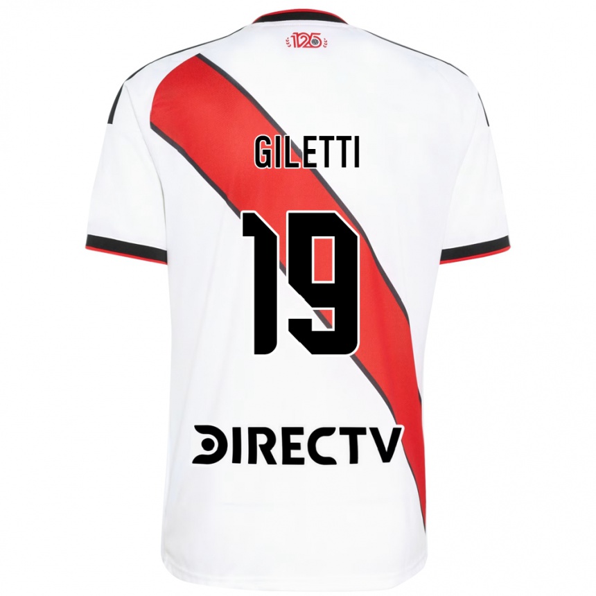 נשים כדורגל Santino Giletti #19 אדום שחור לבן ג'רזי ביתית 2026/27