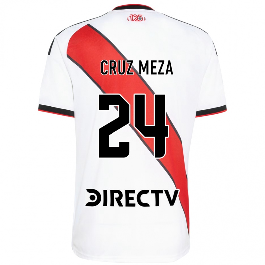 נשים כדורגל Juan Cruz Meza #24 אדום שחור לבן ג'רזי ביתית 2026/27 נשים כדורגל Juan Cruz Meza #24 אדום שחור לבן ג'רזי ביתית 2026/27