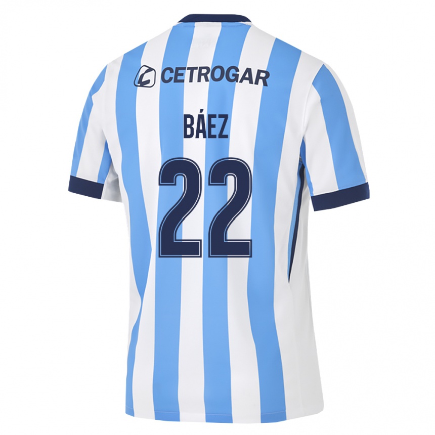 נשים כדורגל Santino Báez #22 כחול בהיר לבן שחור ג'רזי ביתית 2026/27
