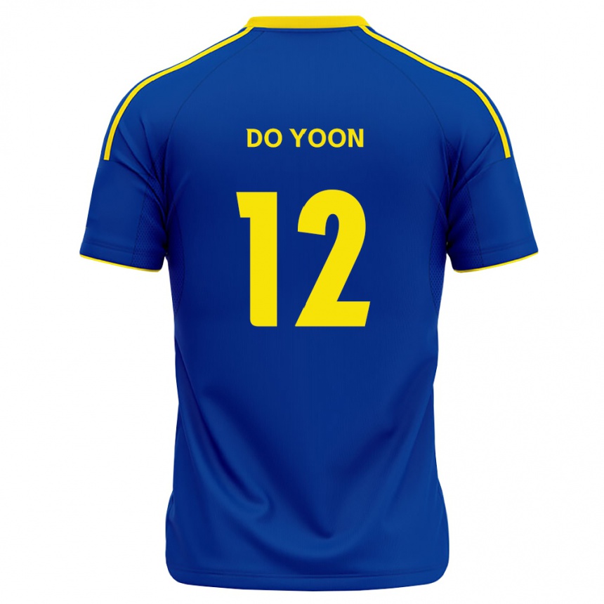 נשים כדורגל Do-Yoon Tae #12 כחול מלכותי צהוב ג'רזי ביתית 2026/27