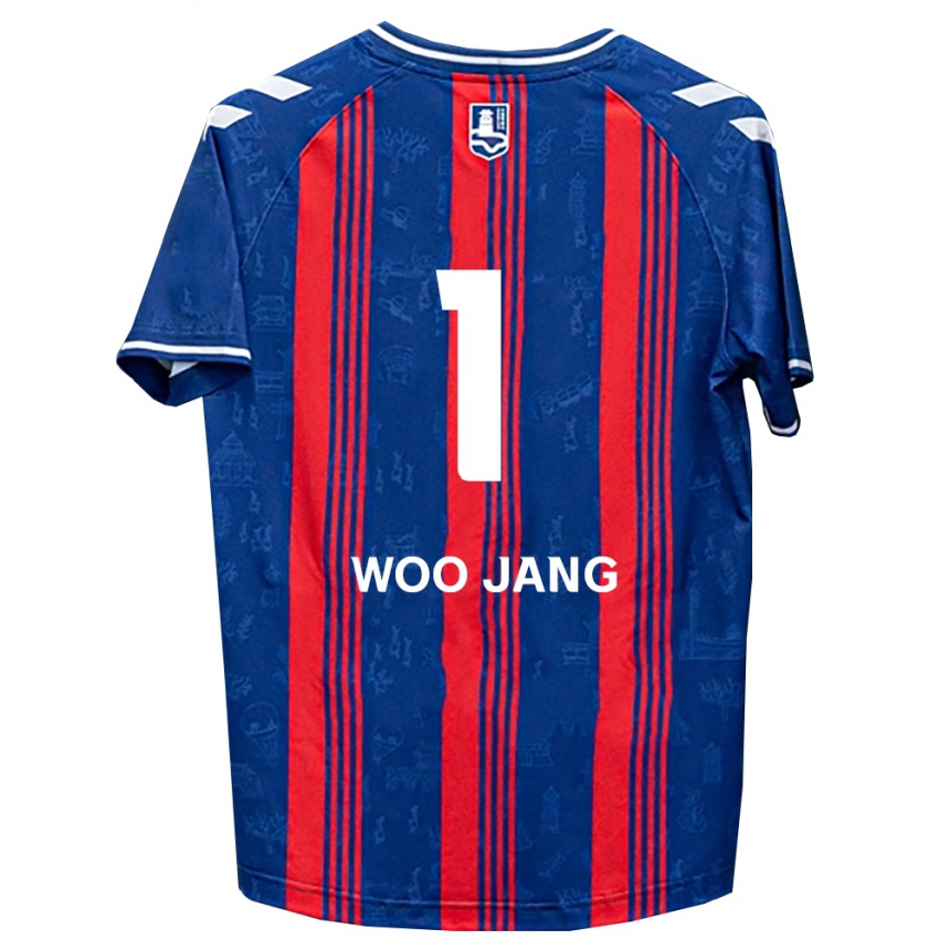 נשים כדורגל Jo Woo-Jang #1 כחול אדום לבן ג'רזי ביתית 2026/27 נשים כדורגל Jo Woo-Jang #1 כחול אדום לבן ג'רזי ביתית 2026/27