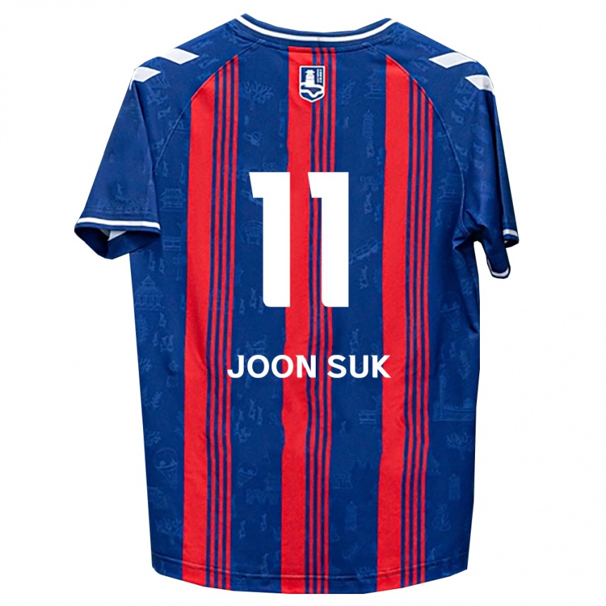 נשים כדורגל Joon-Suk Lee #11 כחול אדום לבן ג'רזי ביתית 2026/27