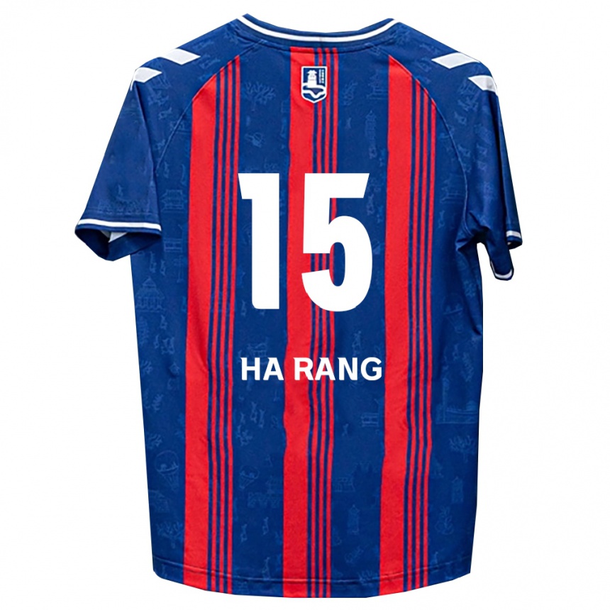 נשים כדורגל Ha-Rang Moon #15 כחול אדום לבן ג'רזי ביתית 2026/27
