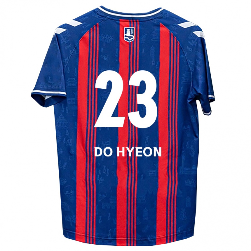 נשים כדורגל Do-Hyeon Yeom #23 כחול אדום לבן ג'רזי ביתית 2026/27