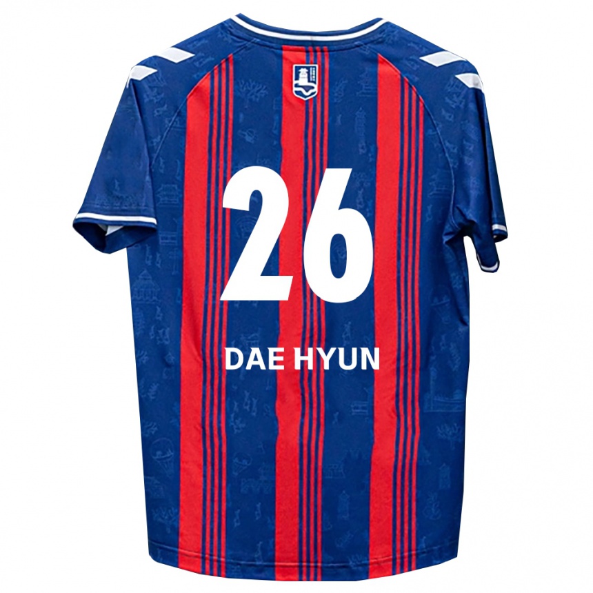 נשים כדורגל Dae-Hyun Kim #26 כחול אדום לבן ג'רזי ביתית 2026/27