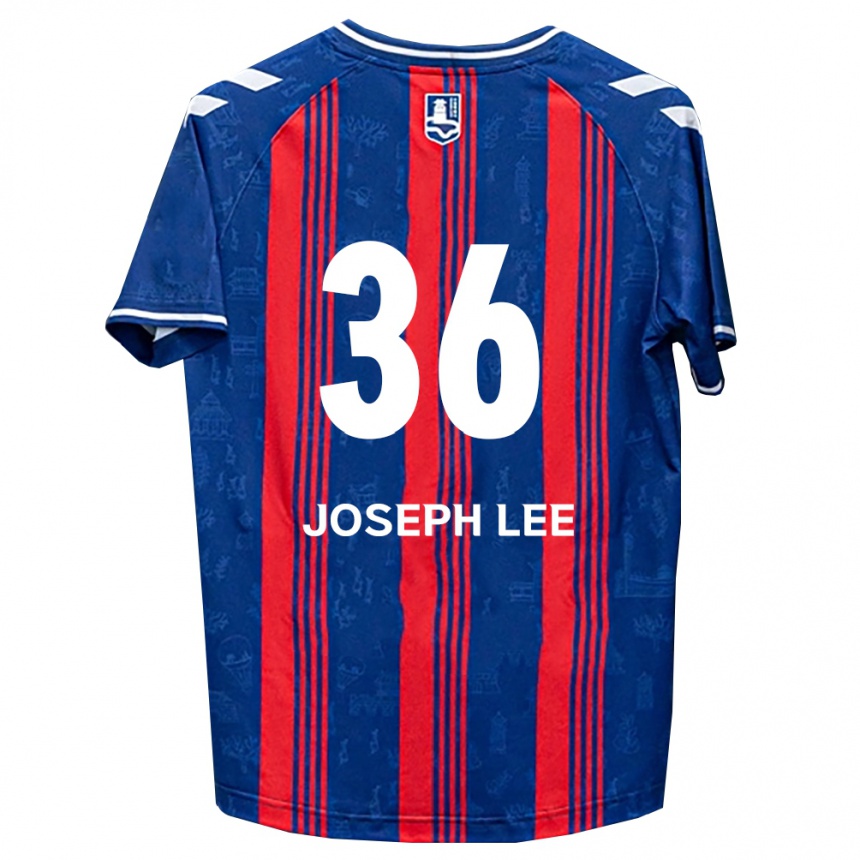נשים כדורגל Joseph Lee #36 כחול אדום לבן ג'רזי ביתית 2026/27