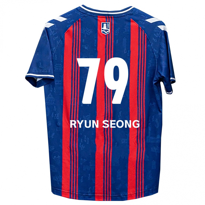 נשים כדורגל Ryun-Seong Choe #79 כחול אדום לבן ג'רזי ביתית 2026/27