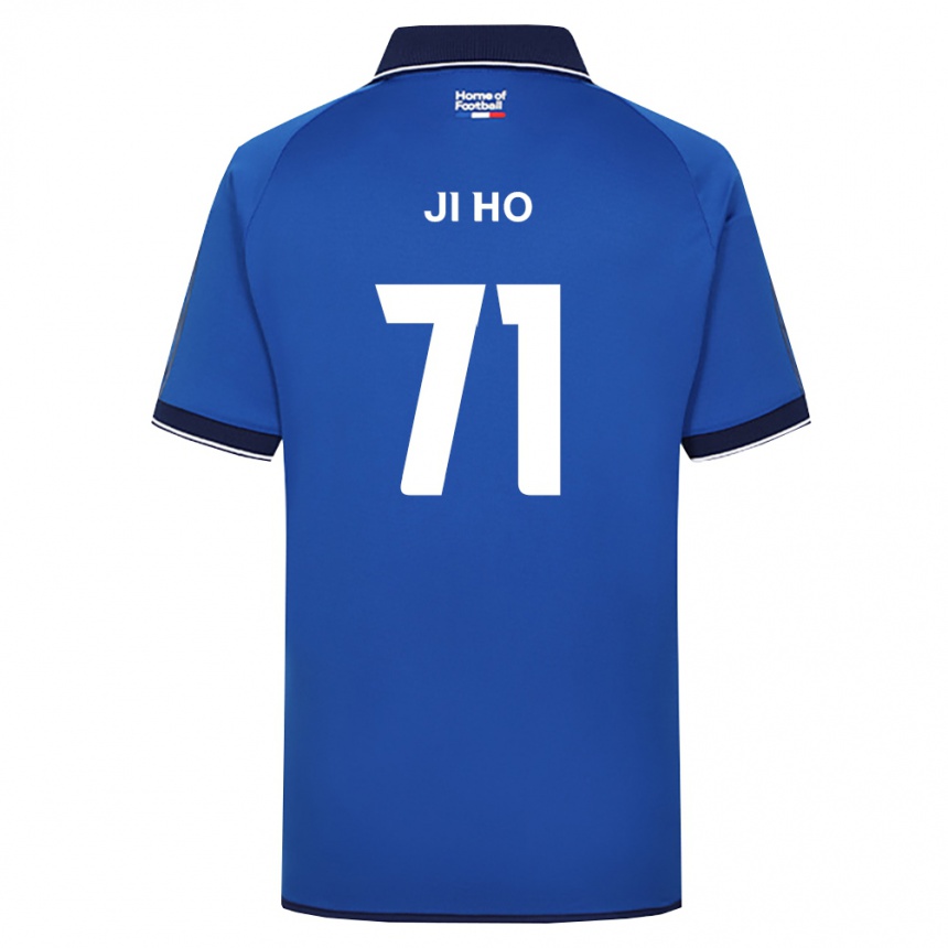 נשים כדורגל Ji-Ho Kim #71 כחול מלכותי לבן אדום ג'רזי ביתית 2026/27