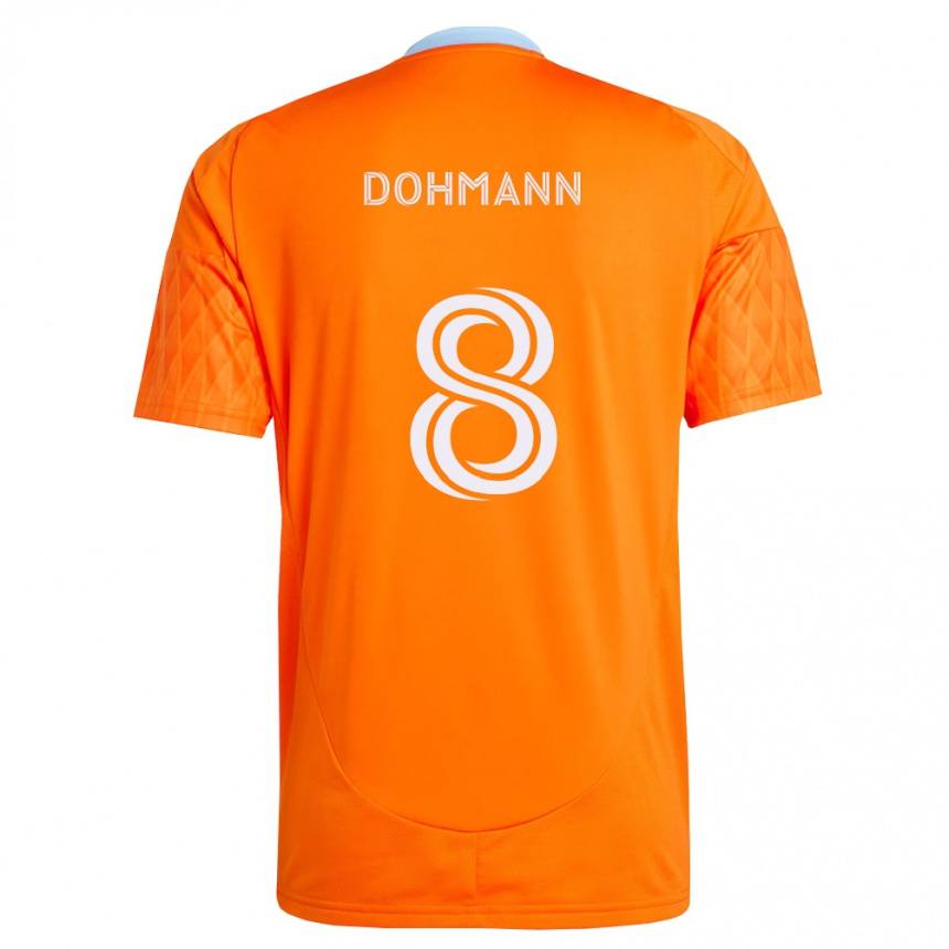 נשים כדורגל Dohmann #8 כתום לבן ג'רזי ביתית 2026/27