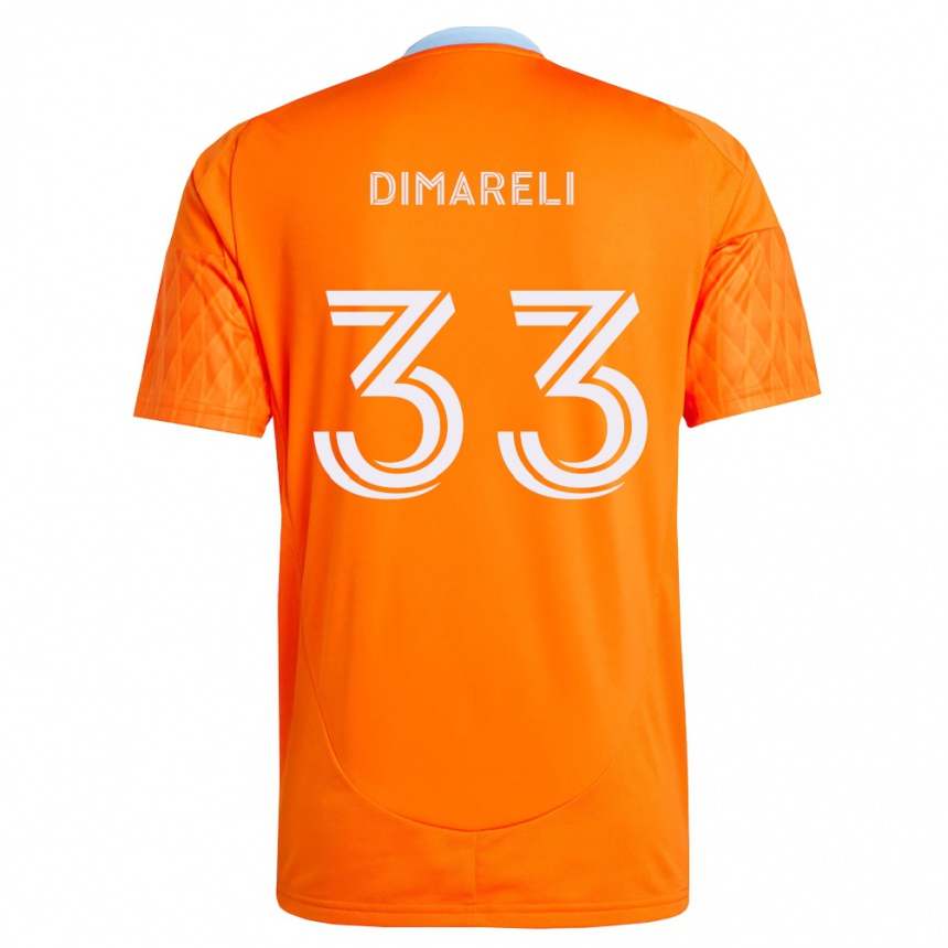 נשים כדורגל מתאו דימארלי #33 כתום לבן ג'רזי ביתית 2026/27