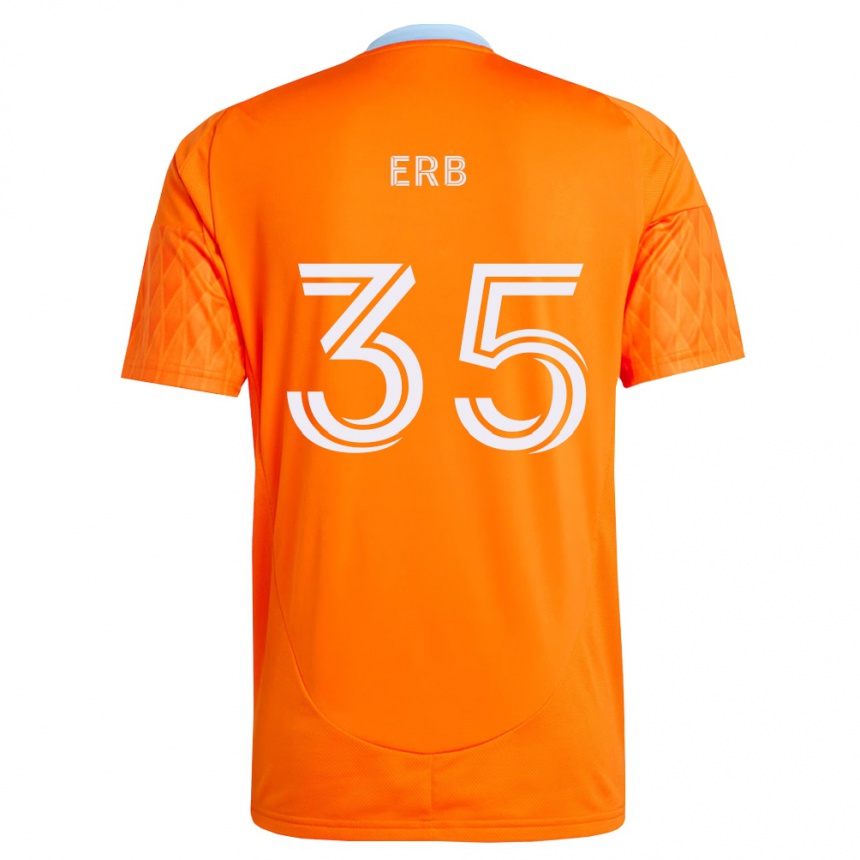 נשים כדורגל Logan Erb #35 כתום לבן ג'רזי ביתית 2026/27