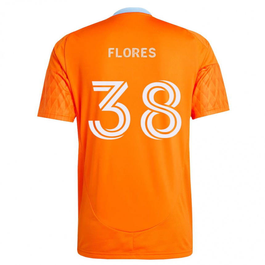 נשים כדורגל Omar Flores #38 כתום לבן ג'רזי ביתית 2026/27