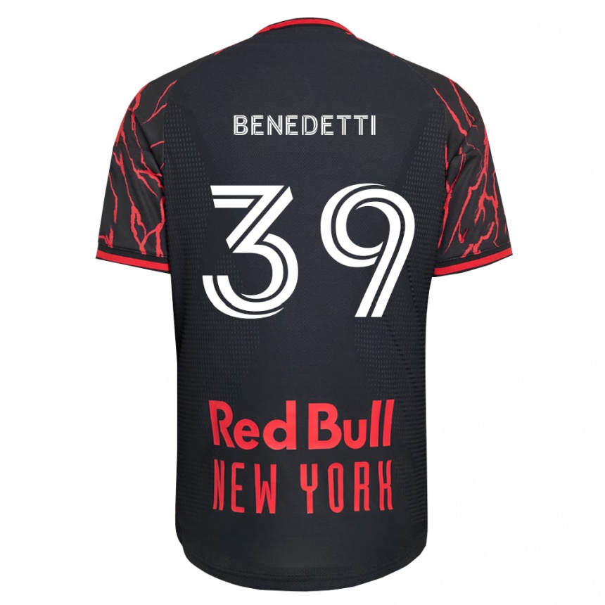 נשים כדורגל Nehuén Benedetti #39 אדום שחור לבן ג'רזי ביתית 2026/27