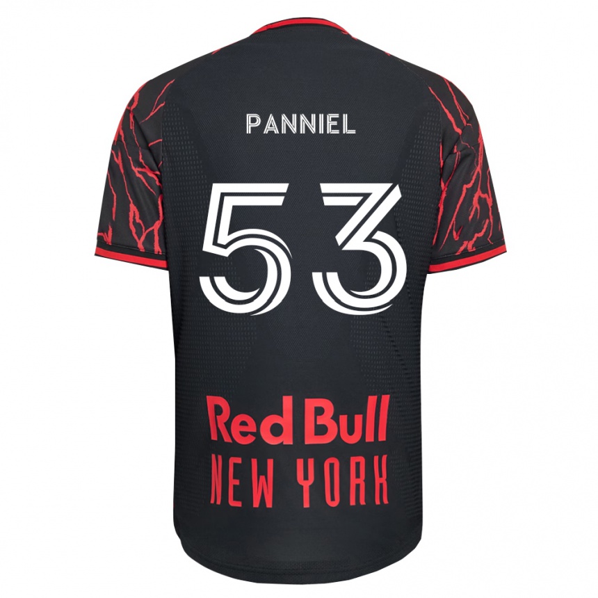 נשים כדורגל Troi Panniel #53 אדום שחור לבן ג'רזי ביתית 2026/27