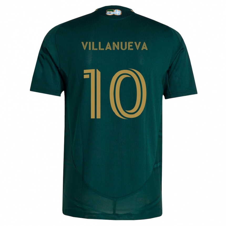 נשים כדורגל Jordan Villanueva #10 ירוק כהה חום ג'רזי ביתית 2026/27