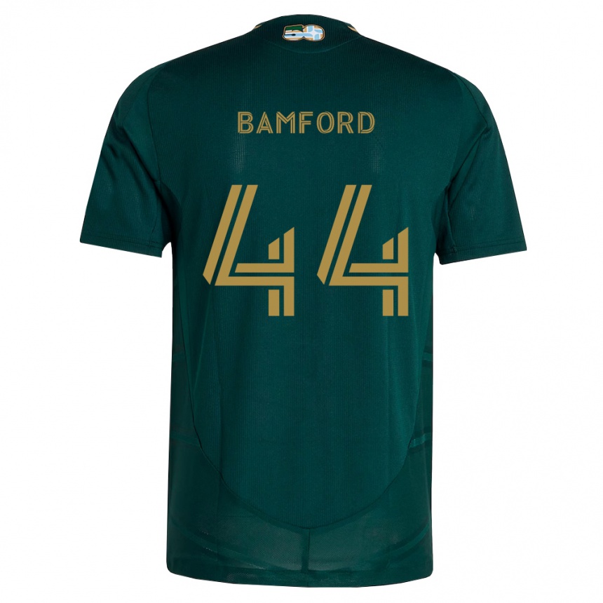נשים כדורגל Alex Bamford #44 ירוק כהה חום ג'רזי ביתית 2026/27