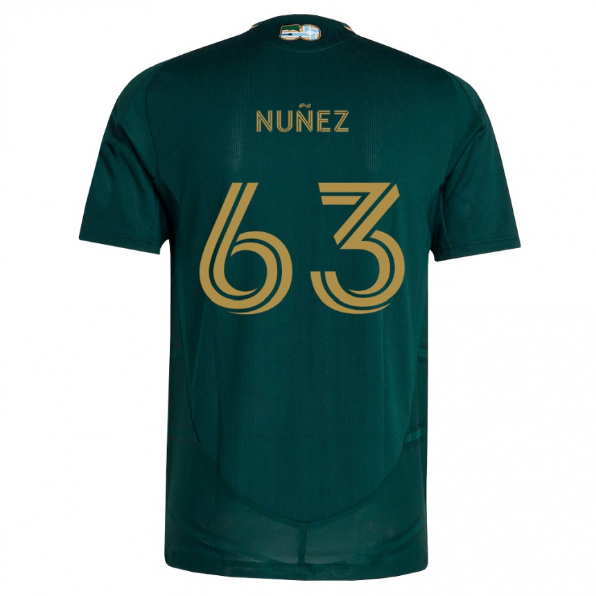 נשים כדורגל Daniel Nuñez #63 ירוק כהה חום ג'רזי ביתית 2026/27