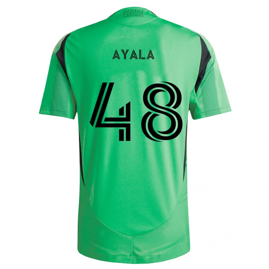 נשים כדורגל Christian Ayala #48 ירוק אזמרגד שחור ג'רזי ביתית 2026/27