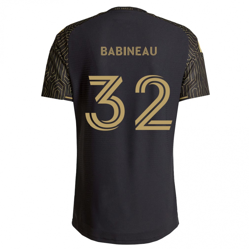 נשים כדורגל Travis Babineau #32 חום שחור ג'רזי ביתית 2026/27