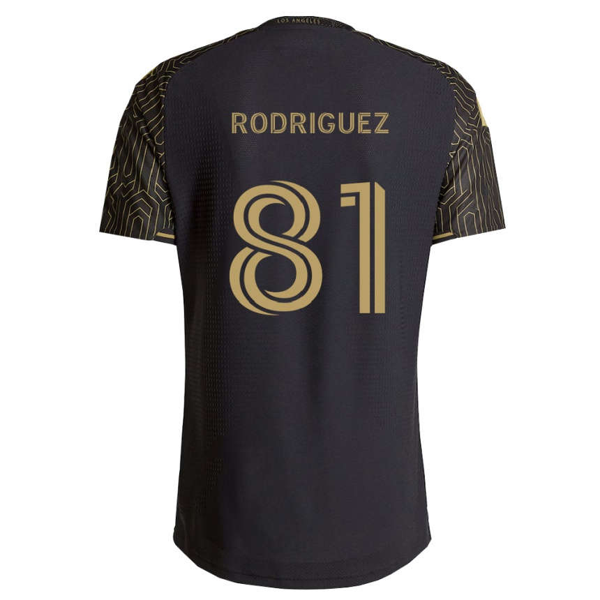 נשים כדורגל Ernesto Rodriguez #81 חום שחור ג'רזי ביתית 2026/27