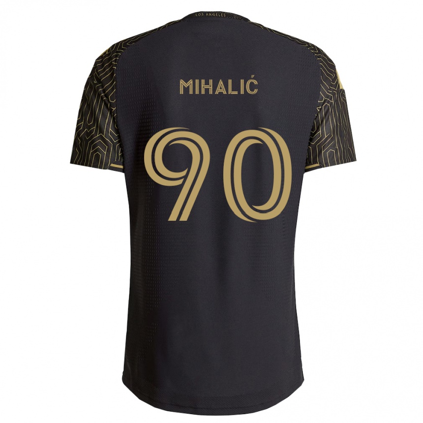 נשים כדורגל Tommy Mihalić #90 חום שחור ג'רזי ביתית 2026/27