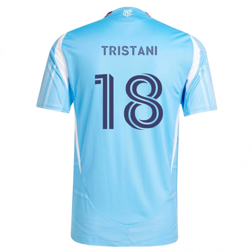 נשים כדורגל Cosimo Tristani #18 כחול שמיים לבן ג'רזי ביתית 2026/27