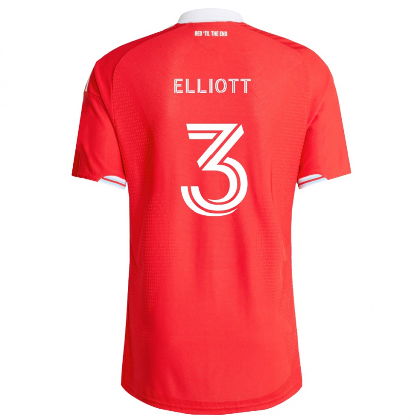 נשים כדורגל Jack Elliott #3 אדום כחול עמוק לבן ג'רזי ביתית 2026/27