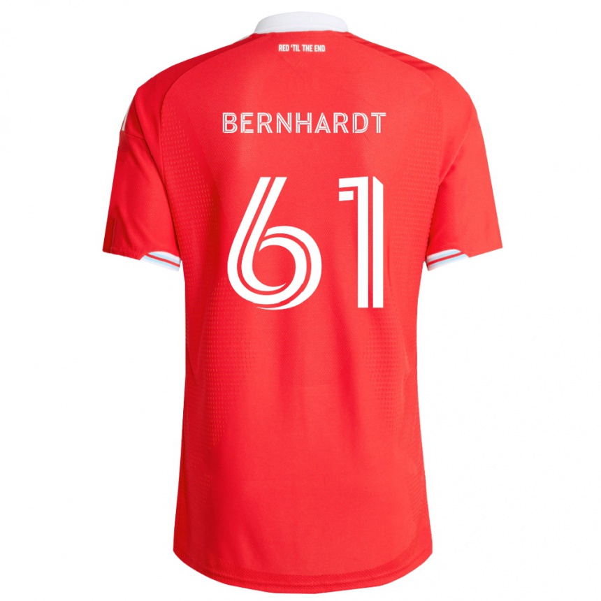 נשים כדורגל Harrison Bernhardt #61 אדום כחול עמוק לבן ג'רזי ביתית 2026/27