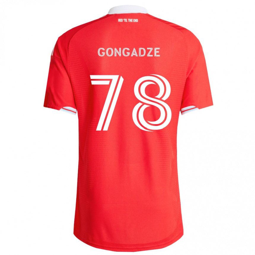 נשים כדורגל Giorgi Gongadze #78 אדום כחול עמוק לבן ג'רזי ביתית 2026/27