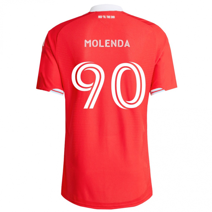 נשים כדורגל David Molenda #90 אדום כחול עמוק לבן ג'רזי ביתית 2026/27