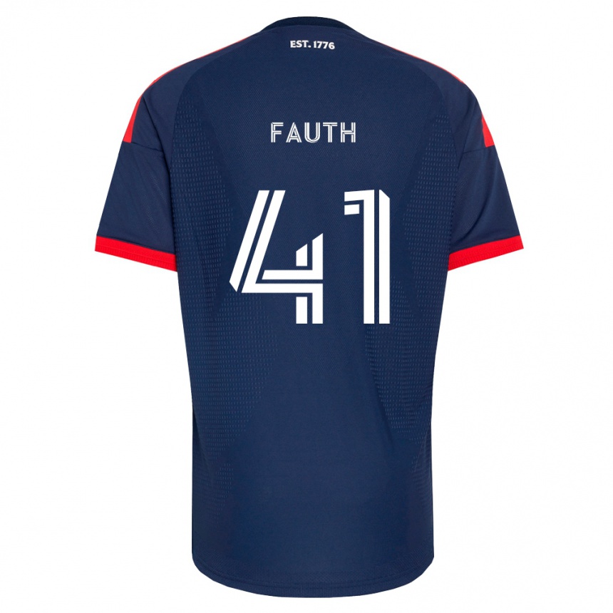 נשים כדורגל Ryker Fauth #41 כחול מלכותי אדום לבן ג'רזי ביתית 2026/27