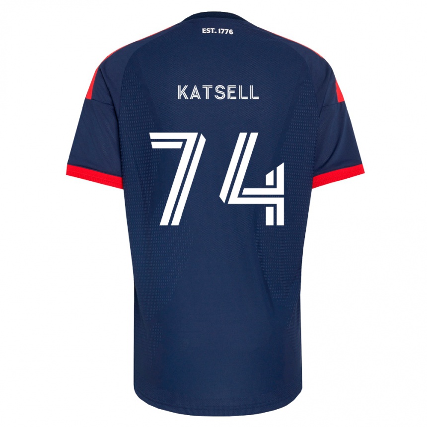 נשים כדורגל Levi Katsell #74 כחול מלכותי אדום לבן ג'רזי ביתית 2026/27