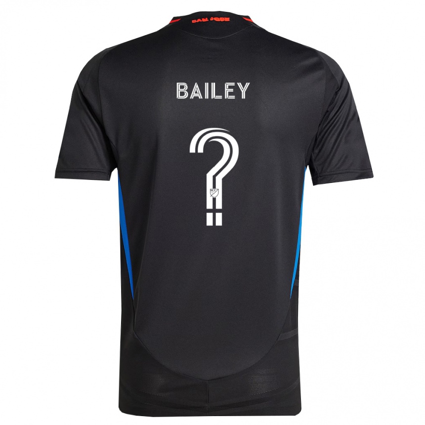 נשים כדורגל Reggie Bailey #0 כחול לבן שחור ג'רזי ביתית 2026/27