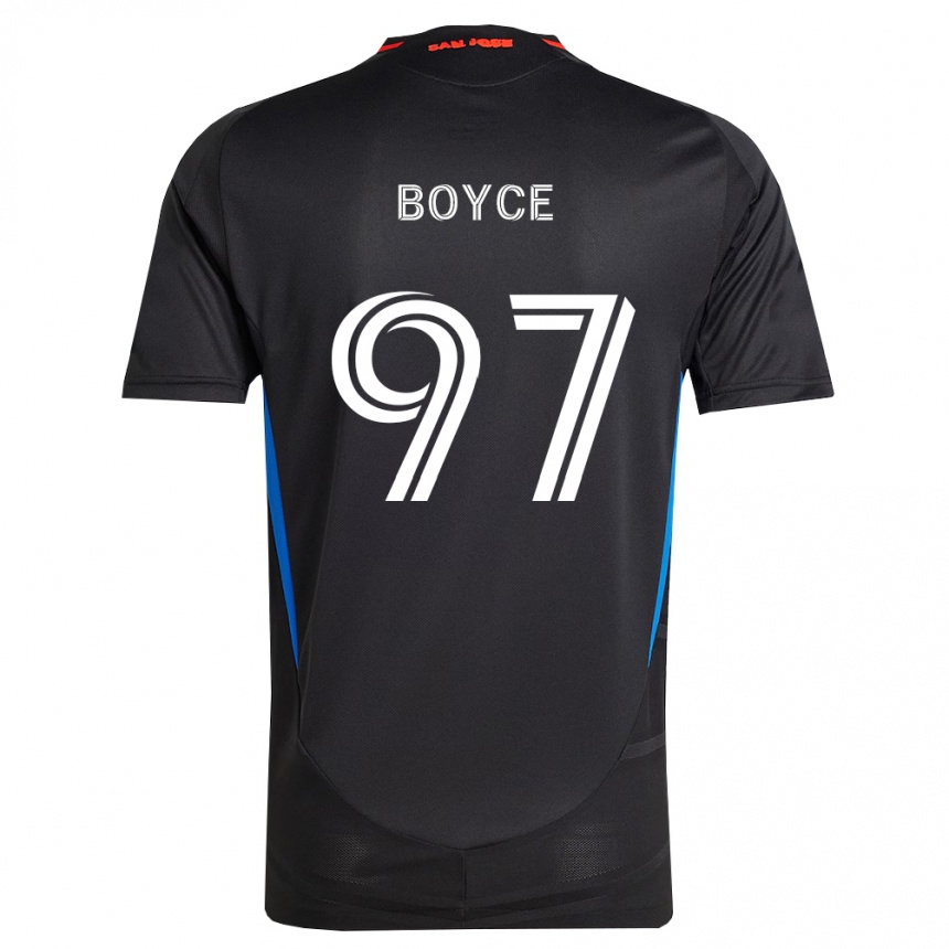 נשים כדורגל Warren Boyce #97 כחול לבן שחור ג'רזי ביתית 2026/27