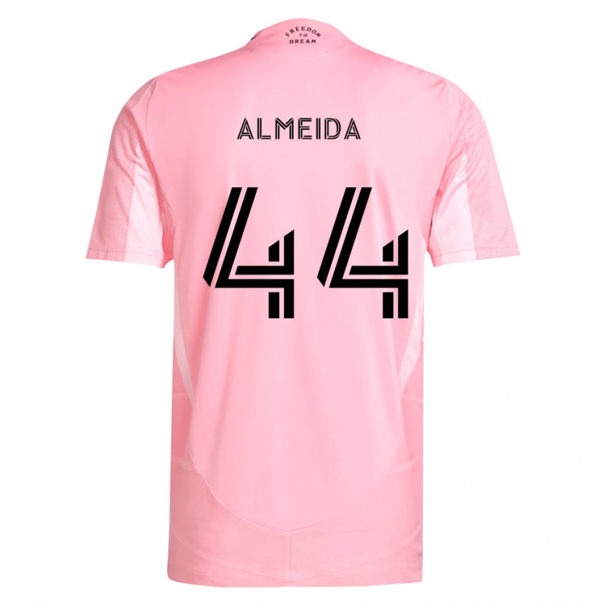 נשים כדורגל Nicholas Almeida #44 ורוד שחור ג'רזי ביתית 2026/27