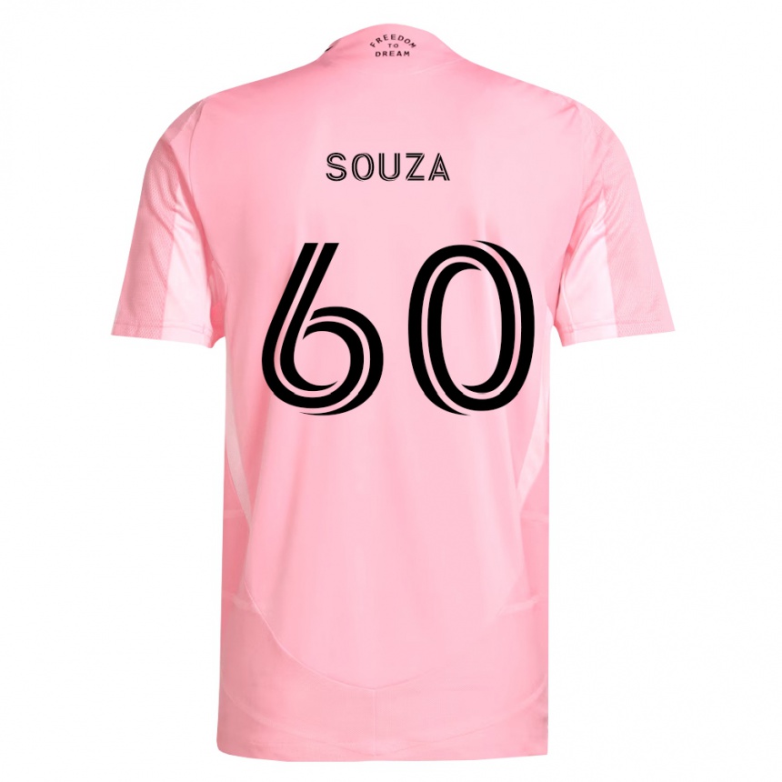 נשים כדורגל Brandon Souza #60 ורוד שחור ג'רזי ביתית 2026/27