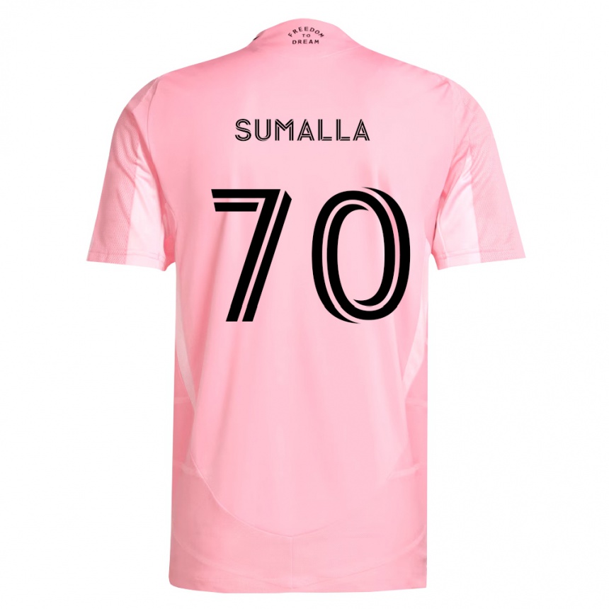 נשים כדורגל Daniel Sumalla #70 ורוד שחור ג'רזי ביתית 2026/27