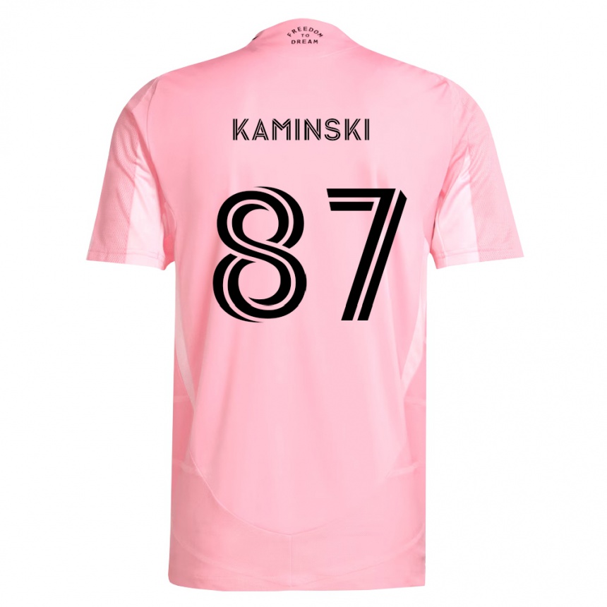 נשים כדורגל Brett Kaminski #87 ורוד שחור ג'רזי ביתית 2026/27 נשים כדורגל Brett Kaminski #87 ורוד שחור ג'רזי ביתית 2026/27
