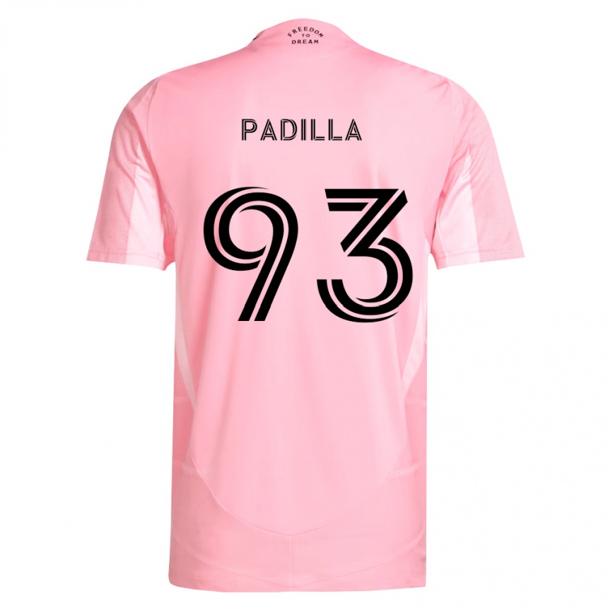 נשים כדורגל Leandro Padilla #93 ורוד שחור ג'רזי ביתית 2026/27