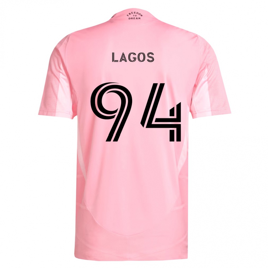 נשים כדורגל Diego Lagos #94 ורוד שחור ג'רזי ביתית 2026/27