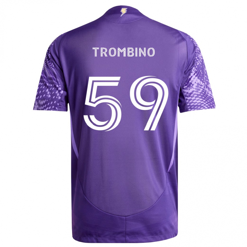 נשים כדורגל Caleb Trombino #59 סגול לבן ג'רזי ביתית 2026/27