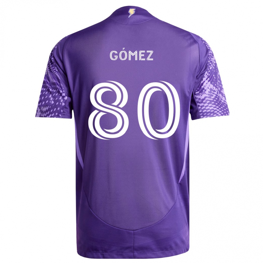 נשים כדורגל Ignacio Gómez #80 סגול לבן ג'רזי ביתית 2026/27